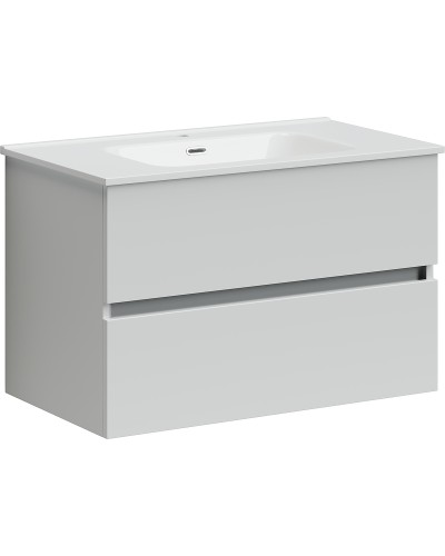 Тумба под раковину Sancos Urban 80 UR80W подвесная Белый глянец