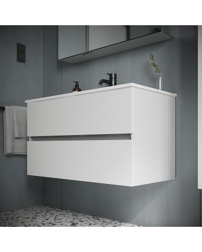 Тумба под раковину Sancos Urban 80 UR80W подвесная Белый глянец