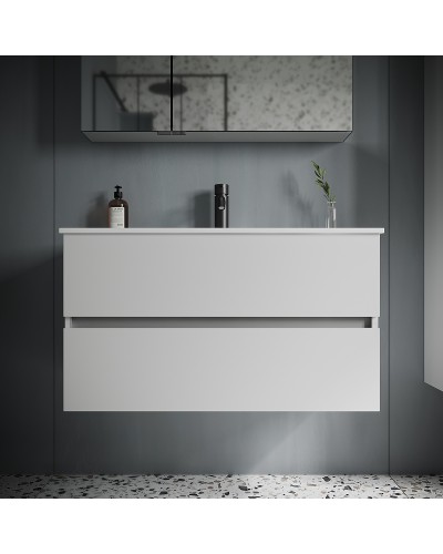 Тумба под раковину Sancos Urban 90 UR90W подвесная Белый глянец