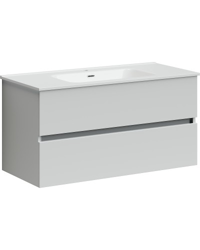 Тумба под раковину Sancos Urban 100 UR100W подвесная Белый глянец