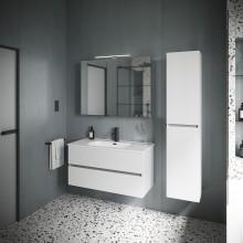 Тумба под раковину Sancos Urban 100 UR100W подвесная Белый глянец