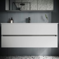 Тумба под раковину Sancos Urban 120 UR120-1W подвесная Белый глянец