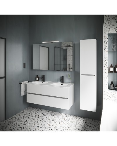 Тумба под раковину Sancos Urban 120 UR120-2W подвесная Белый глянец