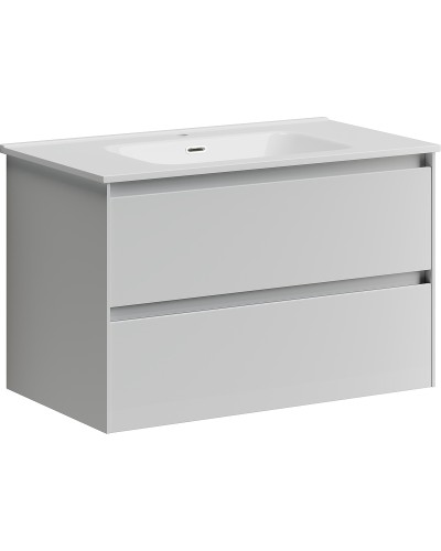Тумба под раковину Sancos Cento 80 CN80W подвесная Белый глянец