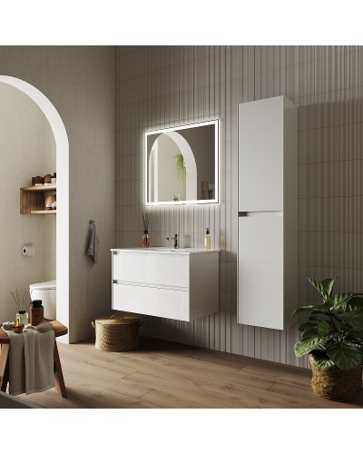 Тумба под раковину Sancos Cento 80 CN80W подвесная Белый глянец