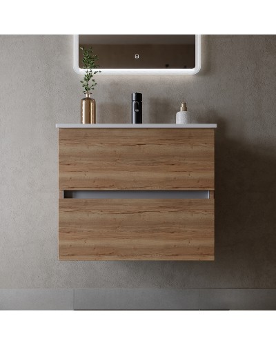 Тумба под раковину Sancos Urban 80 UR80EG подвесная Дуб Галифакс натуральный