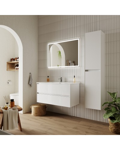 Тумба под раковину Sancos Cento 100 CN100W подвесная Белый глянец