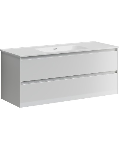 Тумба под раковину Sancos Cento 120 CN120-1W подвесная Белый глянец