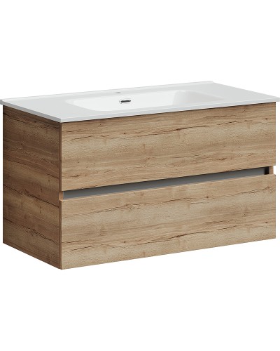 Тумба под раковину Sancos Urban 90 UR90EG подвесная Дуб Галифакс натуральный