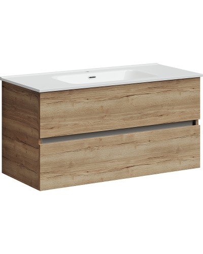 Тумба под раковину Sancos Urban 100 UR100EG подвесная Дуб Галифакс натуральный