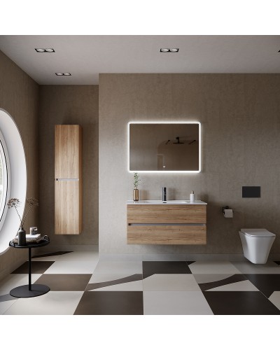 Тумба под раковину Sancos Urban 100 UR100EG подвесная Дуб Галифакс натуральный