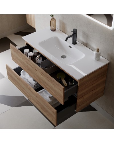 Тумба под раковину Sancos Urban 120 UR120-1EG подвесная Дуб Галифакс натуральный