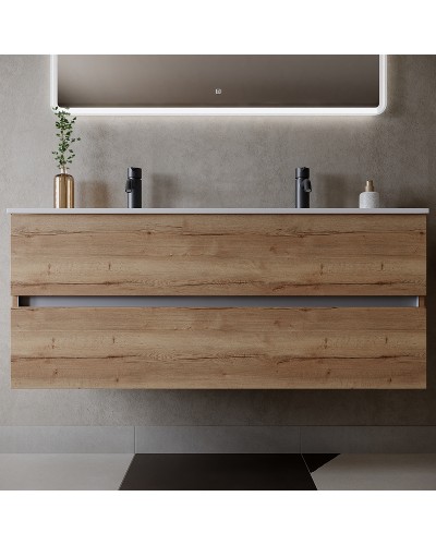 Тумба под раковину Sancos Urban 120 UR120-2EG подвесная Дуб Галифакс натуральный