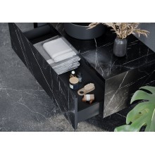 Тумба под раковину Sancos Stone 120 ST120NM подвесная Nero Marquina