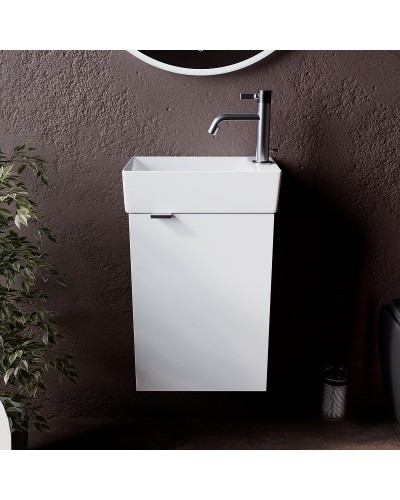 Тумба под раковину Sancos Mini 37 R MN35WR подвесная Белый глянец