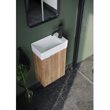 Тумба под раковину Sancos Mini 37 R MN35EGR подвесная Дуб Галифакс натуральный