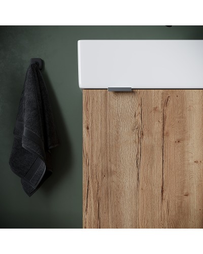 Тумба под раковину Sancos Mini 37 R MN35EGR подвесная Дуб Галифакс натуральный