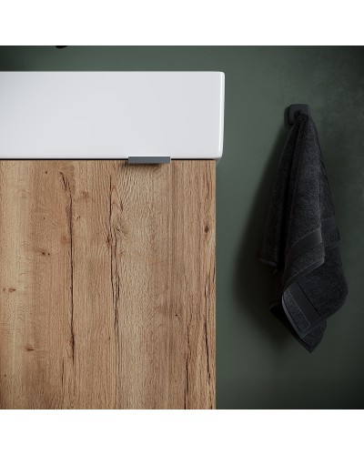 Тумба под раковину Sancos Mini 37 L MN35EGL подвесная Дуб Галифакс натуральный