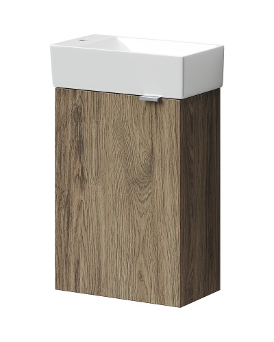 Тумба под раковину Sancos Mini 37 L MN35ECHL подвесная Дуб чарльстон