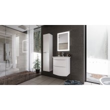 Тумба под раковину Бриклаер Вега 60 4627125415739 подвесная Белый глянец