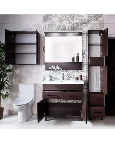 Тумба под раковину Бриклаер Чили 90 4627125415128 Венге