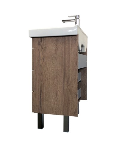 Тумба с раковиной Comforty Никосия 60Н 00-00008852 Дуб темный