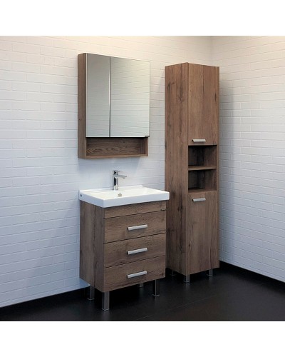 Тумба с раковиной Comforty Никосия 60Н 00-00008852 Дуб темный