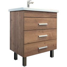 Тумба с раковиной Comforty Никосия 70H 00-00008854 Дуб темный