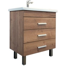 Тумба с раковиной Comforty Никосия 70H 00-00008854 Дуб темный