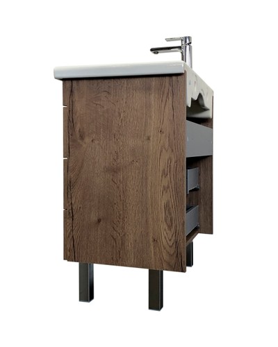 Тумба с раковиной Comforty Никосия 70H 00-00008854 Дуб темный