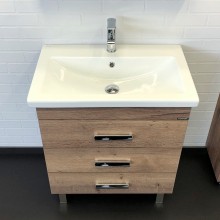 Тумба с раковиной Comforty Никосия 70H 00-00008854 Дуб темный