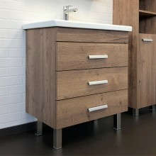 Тумба с раковиной Comforty Никосия 70H 00-00008854 Дуб темный