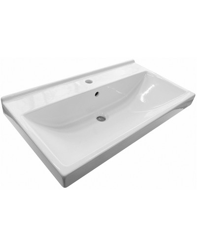 Тумба с раковиной Comforty Никосия 80П 00-00008856 подвесная Дуб темный