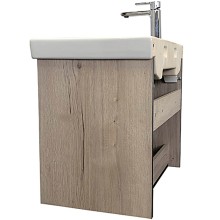 Тумба с раковиной Comforty Вена 70 00-00008929 подвесная Дуб дымчатый