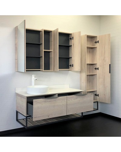 Тумба с раковиной Comforty Порто 120-1 00-00008905 подвесная Дуб дымчатый