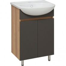 Тумба под раковину Runo Лада 50 00-00001164 Дуб серый Графит