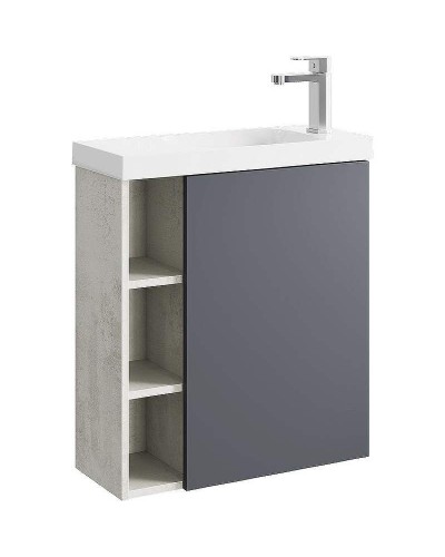 Корпус тумбы под раковину Aqwella Alba 60 R ALB0106RLS подвесной Камень натуральный