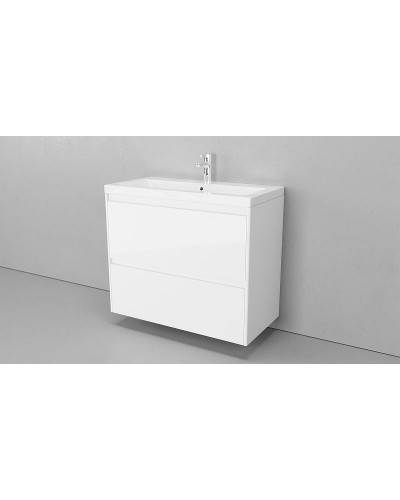 Тумба под раковину Velvex Klaufs 90 tpKLA.90.2Y-616.216 подвесная Белая