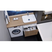 Тумба под раковину Velvex Klaufs 56 tpKLA.56.50.1Y-617.216 подвесная Шатанэ Белая