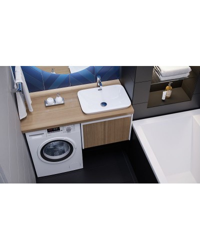 Тумба под раковину Velvex Klaufs 56 tpKLA.56.50.1Y-617.216 подвесная Шатанэ Белая