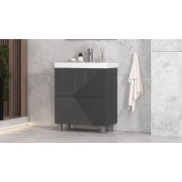 Тумба под раковину Velvex Edge 70 tnEDG.70.2Y-231 Графит