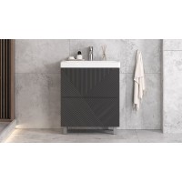 Тумба под раковину Velvex Edge 70 tnEDG.70.2Y-231 Графит