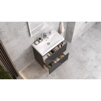 Тумба под раковину Velvex Edge 70 tnEDG.70.2Y-231 Графит