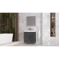 Тумба под раковину Velvex Edge 70 tnEDG.70.2Y-231 Графит