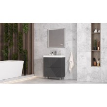 Тумба под раковину Velvex Edge 70 tnEDG.70.2Y-231 Графит