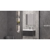 Тумба под раковину Velvex Edge 70 tpEDG.70.1Y-231 подвесная Графит