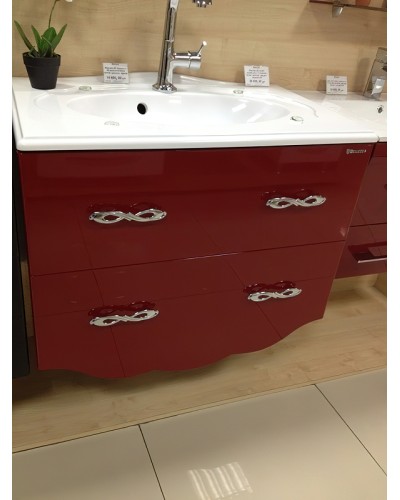 Тумба под раковину Bellezza Версаль 100 4631117270039 подвесная Красная