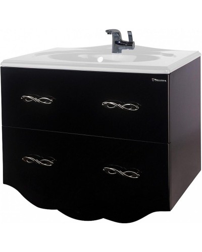 Тумба под раковину Bellezza Версаль 100 4631117270046 подвесная Черная