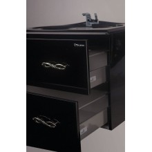 Тумба под раковину Bellezza Версаль 100 4631117270046 подвесная Черная