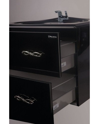 Тумба под раковину Bellezza Версаль 100 4631117270046 подвесная Черная